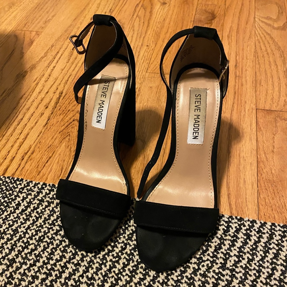 Steve Madden Carrson Black Sued